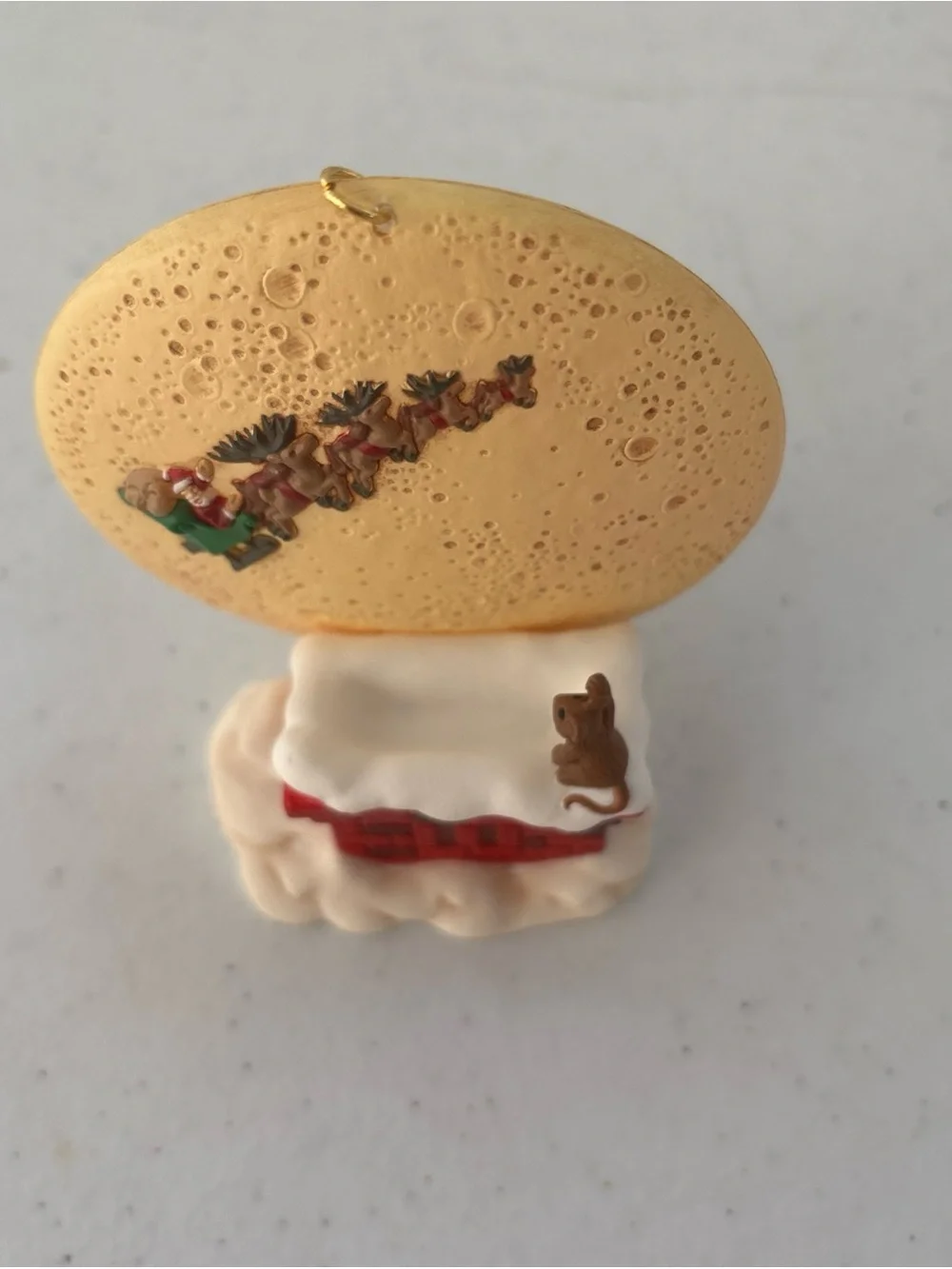 Hallmark Red & Gold 'Happy Christmas to All' Ornament in Box